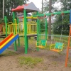Детский городок 2 с баскетбольным кольцом и шведской стенкой