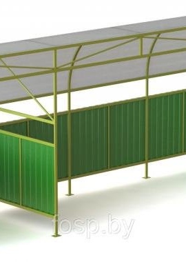 Ограждение площадки для сбора мусора на 4 контейнера и площадки для крупногабаритных отходов. Мон...